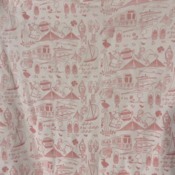 Joy Street | Pink | Boston Print Onesie | Size 3-6 Month 🎀 - Picture 2 of 4